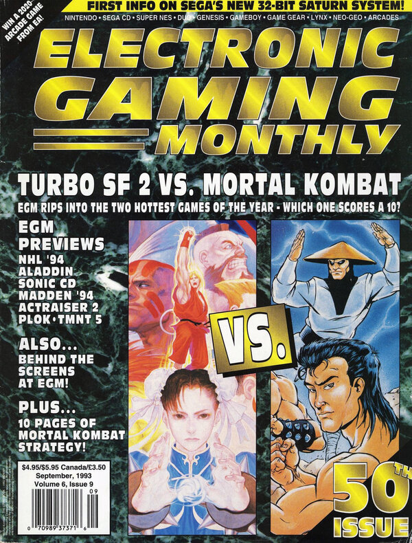 Electronic Gaming Monthly Issue 50 (September 1993) cover